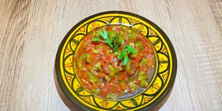 Salade Marocaine Grillée De Tomates Aux Poivrons