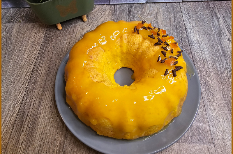 Cake à l'Orange et Farine de Maïs